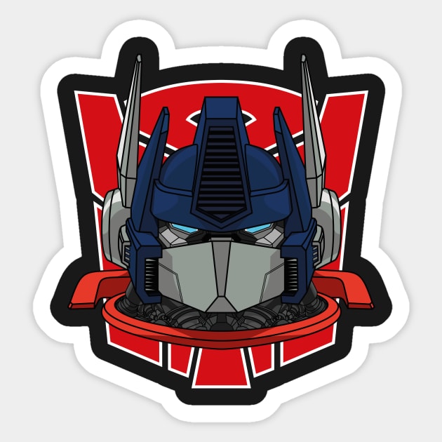 Optimus Prime Sticker by SakiSensei